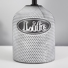 Настольная лампа с абажуром RISALUX «Бенефит», E14, 40 Вт, классическая, в спальню, на тумбочку, в гостиную, чёрный, 20×20×31 см - Фото 7