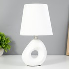 Настольная лампа "Окра" E14 40Вт белый 15х15х28 см - фото 3860051