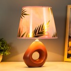 Настольная лампа с абажуром RISALUX «Сигалия», Е14, 15 Вт бордовый, 15×15×28 см - фото 3860068 Настольная лампа с абажуром RISALUX «Сигалия», Е14, 15 Вт бордовый, 15×15×28 см - фото 3860068