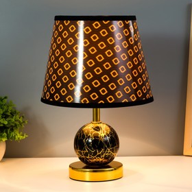 Настольная лампа «Амалия» E14 40 Вт черный золото 20×20×30 см RISALUX