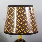 Настольная лампа "Амалия" E14 40Вт черный золото 20х20х30 см RISALUX - Фото 6