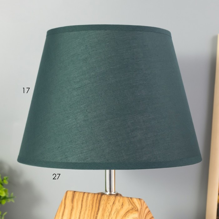 Настольная лампа "Домик" E14 40Вт зеленый 22х22х33 см RISALUX - фото 1907744614
