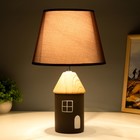 Настольная лампа "Домик" E14 40Вт коричневый 22х22х36 см RISALUX - Фото 3