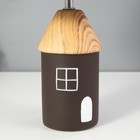 Настольная лампа "Домик" E14 40Вт коричневый 22х22х36 см RISALUX - фото 24248389