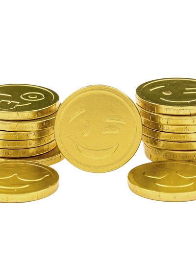 Монеты шоколадные «Смайлик», в банке, 6 г