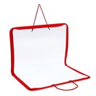 Папка для чертежей и рисунков А3, 460 х 320 х 25 мм, с ручками, пластиковая, молния вокруг, "Офис" - Фото 3