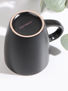 Кружка Доляна «Ваниль», 350 мл, керамика, чёрная - Фото 5