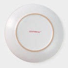 Тарелка керамическая десертная Доляна «Ваниль», d=19,5 см, цвет белый - Фото 4