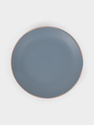Десертная тарелка Доляна «Ваниль», d=19.5 см, керамика, голубая