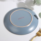 Тарелка керамическая десертная Доляна «Ваниль», d=19,5 см, цвет голубой - Фото 3