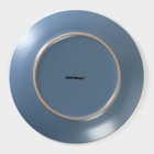 Тарелка керамическая обеденная Доляна «Ваниль», d=27 см, цвет голубой - Фото 4