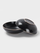 Набор тарелок Доляна «Ваниль», 18 предметов: 6 тарелок d=19 см, 6 тарелок d=27 см, 6 мисок d=19 см, керамика, чёрный - Фото 7