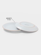 Тарелки Доляна «Ваниль», 18 предметов: 6 тарелок d=19 см, 6 тарелок d=27 см, 6 мисок d=19 см, керамика, белые - Фото 3