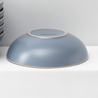 Набор тарелок Доляна «Ваниль», 18 предметов: 6 тарелок d=19 см, 6 тарелок d=27 см, 6 мисок d=19 см, керамика, голубой - Фото 5