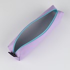 Пенал школьный, искусственная кожа«Сиреневый»19×8×3 см - Фото 5