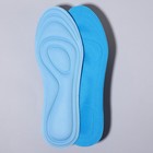 Стельки для обуви, универсальные, влаговпитывающие, р-р RU до 40 (р-р Пр-ля до 42), 26 см, пара, цвет голубой - Фото 4