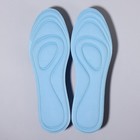 Стельки для обуви, универсальные, влаговпитывающие, р-р RU до 40 (р-р Пр-ля до 42), 26 см, пара, цвет голубой - Фото 5