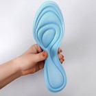 Стельки для обуви, универсальные, влаговпитывающие, р-р RU до 42 (р-р Пр-ля до 44), 27 см, пара, цвет голубой - Фото 9
