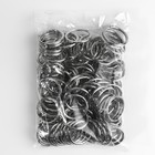 Кольцо-карабин, d=32/40 мм, толщина - 4 мм, цвет серебряный - Фото 4