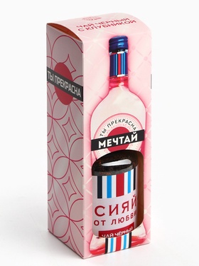 Чай чёрный подарочный «Мечтай», вкус: клубника, 50 г. (18+)