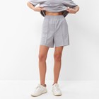 Комплект женский (футболка, шорты) MINAKU: Casual Collection, светло-серый, размер 48 - Фото 6