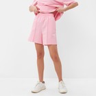 Комплект (футболка, шорты) женский MINAKU: Casual Collection цвет светло-розовый, р-р 44 - Фото 4