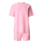 Комплект (футболка, шорты) женский MINAKU: Casual Collection цвет светло-розовый, р-р 44 - Фото 6