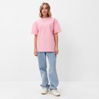 Футболка женская MINAKU OVERSIZE FIT: цвет светло-розовый, р-р 46 9685972 - фото 14196310