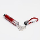 Лазерная указка, с карабином, дальность 1 км, 3 LR 44, 7.3 х 1.2 см, красный 9764424 - фото 16757172