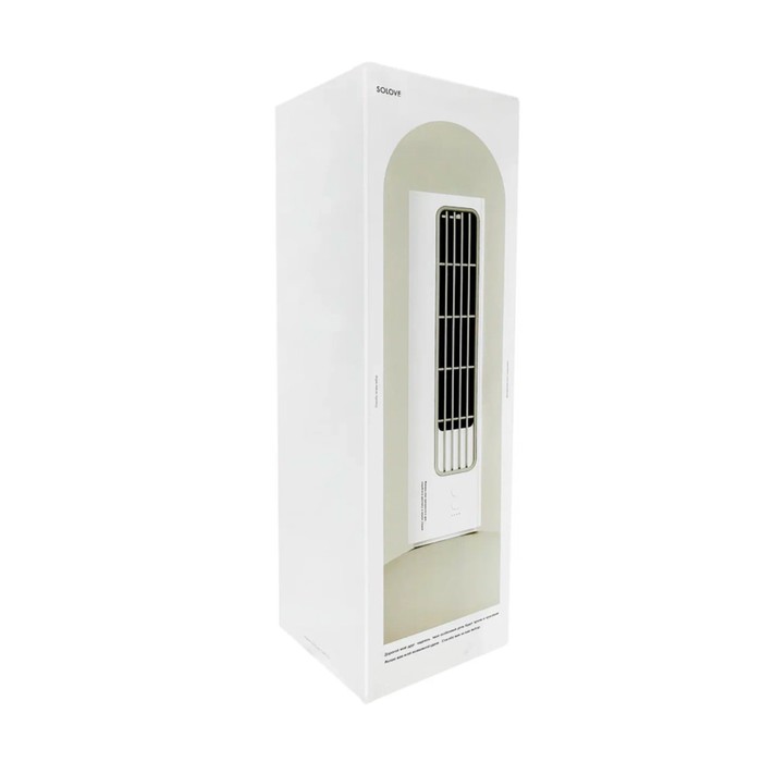 Вентилятор Xiaomi SOLOVE Tower Fan 3000mAh 3 Speed, портативный, 10 Вт, 3 режима, белый - фото 51445037