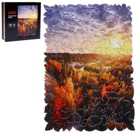 Пазл фигурный «Восход солнца», 110 деталей, 28,8 × 20,2 см