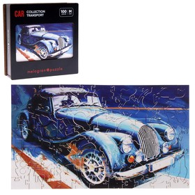 Пазл фигурный «Автомобиль классический», 100 деталей, 28 × 16,5 см