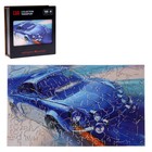 Пазл фигурный «Автомобиль ретро синий», 100 деталей, 28 × 16,5 см - фото 10585757