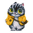 Пазл фигурный «Кот в курточке», 53 детали, 20 × 25 см - Фото 2