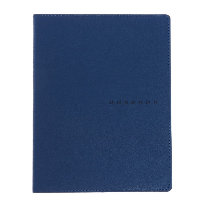 Дневник универсальный для 1-11 класса Blue, мягкая обложка, искусственная кожа, термо тиснение, ляссе, 80 г/м2