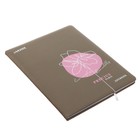 Дневник универсальный для 1-11 класса Flower, твёрдая обложка, искусственная кожа, с поролоном, шелкография, ляссе, 80 г/м2 - фото 22493951