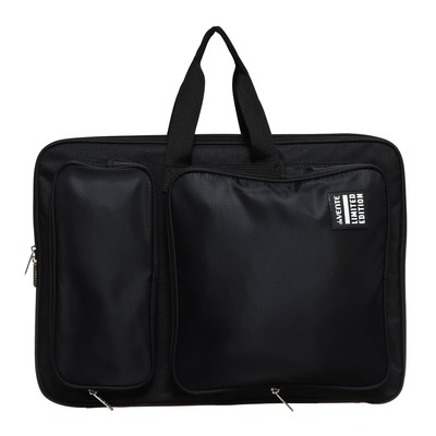 Папка для чертежей и рисунков А3, 500×360×20 мм, (рюкзак) с ручками, текстиль, deVENTE