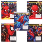 Тетрадь в клетку 12 листов, 5 видов МИКС, обложка мелованный картон, «Человек-паук» - Фото 3