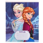 Тетрадь в клетку 12 листов, 5 видов МИКС, обложка мелованный картон, «Холодное сердце» - Фото 8