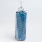 Свеча из вощины, 4,5х4,5х12,5 см, синий металлик - Фото 4