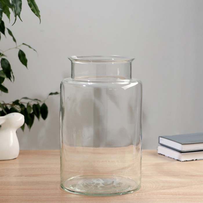 Ваза «Кассандра», d=15.5 см, 30×18.5 см, стекло, прозрачная - Фото 1