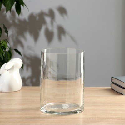 Ваза «Падерборн», h=25 см, d=14.5 см, стекло, прозрачная