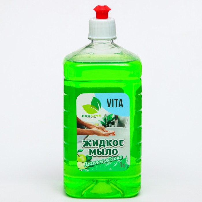 Vita green. 00 Жидкое крем мыло "кремона" алоэ 1 л..