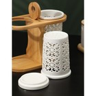 Набор керамических подставок для столовых приборов BellaTenero, 3 предмета: 2 подставки 21.5×10×15 см, держатель - Фото 5