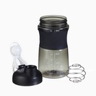 Шейкер «Мастер К» Work спортивный для коктейлей, 550 мл, 19.5×7.8 см, черный - Фото 2