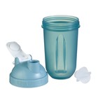 Шейкер «Мастер К» Best спортивный для коктейлей, 500 мл, с поильником, 19.5×10 см, голубой - Фото 2