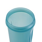 Шейкер «Мастер К» Best спортивный для коктейлей, 500 мл, с поильником, 19.5×10 см, голубой - Фото 4