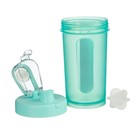 Шейкер «Мастер К» Hard, 400 мл, 17×9 см, спортивный, для коктейлей, зеленый - Фото 2