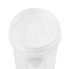 Шейкер «Мастер К» Hard спортивный для коктейлей, 400 мл, 17×9 см, белый - Фото 4