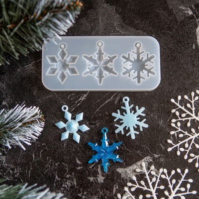 Молд силиконовый «Снежинки»